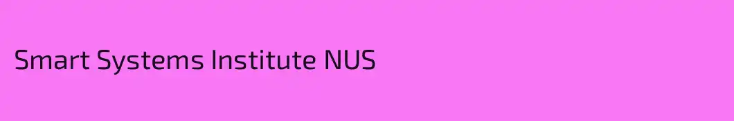 Smart Systems Institute NUS